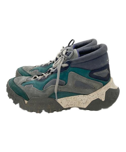 Timberland（ティンバーランド）Timberland (ティンバーランド) WHITE MOUNTAINEERING (ホワイトマウンテ二アニング) 'MOTION SCRAMBLE MID グレー×グリーン サイズ:28の古着・服飾アイテム