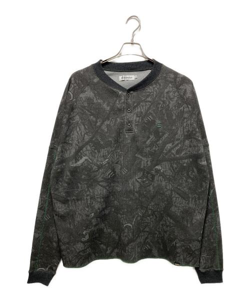 EVISEN（エビセン）EVISEN (エビセン) SUSHI CAMO HENLEY NECK THERMAL チャコールグレー サイズ:XLの古着・服飾アイテム