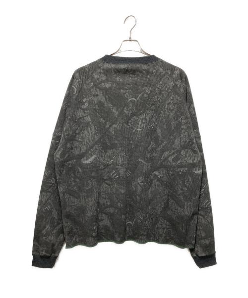 EVISEN（エビセン）EVISEN (エビセン) SUSHI CAMO HENLEY NECK THERMAL チャコールグレー サイズ:XLの古着・服飾アイテム