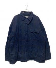 EVISEN（エビセン）の古着「SHAO PLAID FLEECE JACKET」｜ネイビー