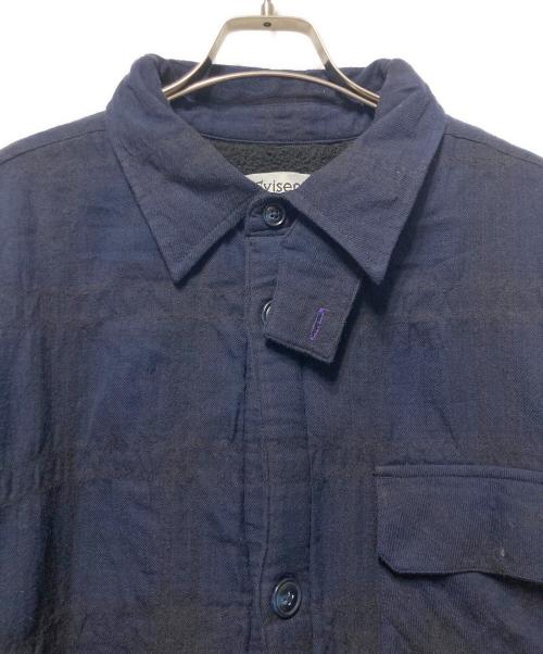 EVISEN（エビセン）EVISEN (エビセン) SHAO PLAID FLEECE JACKET ネイビー サイズ:XLの古着・服飾アイテム
