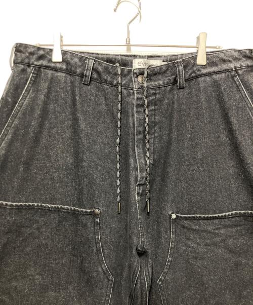 EVISEN（エビセン）EVISEN (エビセン) ダブルニーデニムパンツ ブラック サイズ:XLの古着・服飾アイテム