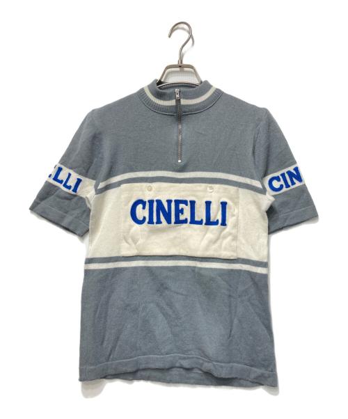 DE MARCHI（デマルキ）DE MARCHI (デマルキ) CINELLI (チネリ) クラシックサイクルジャージ グレー サイズ:Mの古着・服飾アイテム