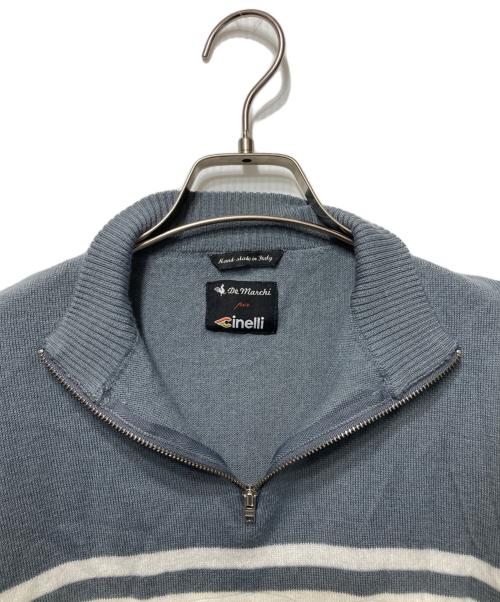 DE MARCHI（デマルキ）DE MARCHI (デマルキ) CINELLI (チネリ) クラシックサイクルジャージ グレー サイズ:Mの古着・服飾アイテム