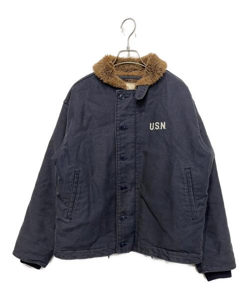 HOUSTON（ヒューストン）HOUSTON (ヒューストン) デッキジャケット ネイビー サイズ:40の古着・服飾アイテム