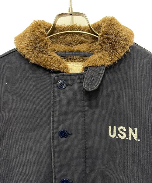 HOUSTON（ヒューストン）HOUSTON (ヒューストン) デッキジャケット ネイビー サイズ:40の古着・服飾アイテム