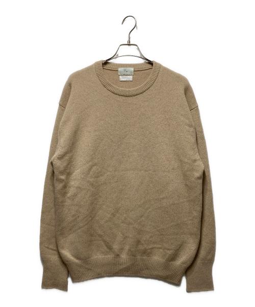 HERILL（ヘリル）HERILL (ヘリル) CASHMERE GOLDENCASH CREW ベージュ サイズ:2の古着・服飾アイテム