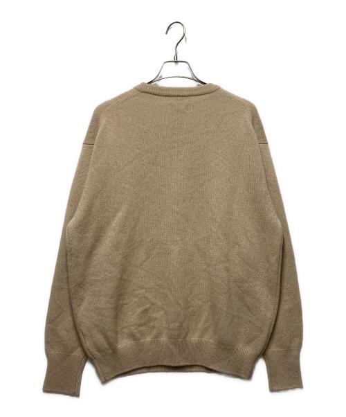 HERILL（ヘリル）HERILL (ヘリル) CASHMERE GOLDENCASH CREW ベージュ サイズ:2の古着・服飾アイテム