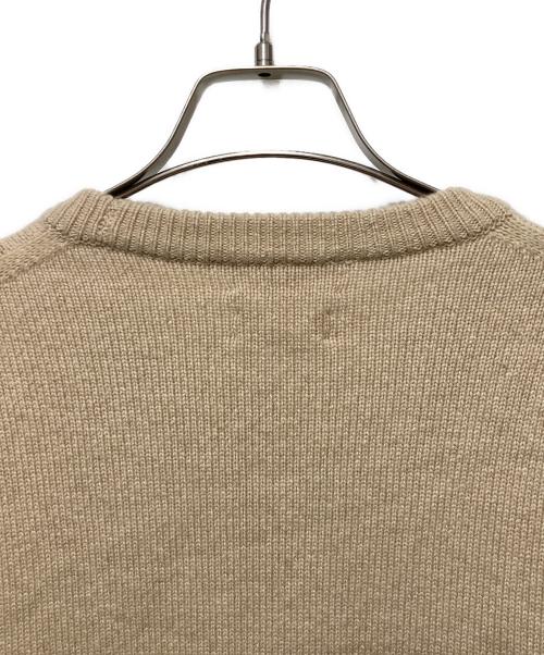 HERILL（ヘリル）HERILL (ヘリル) CASHMERE GOLDENCASH CREW ベージュ サイズ:2の古着・服飾アイテム