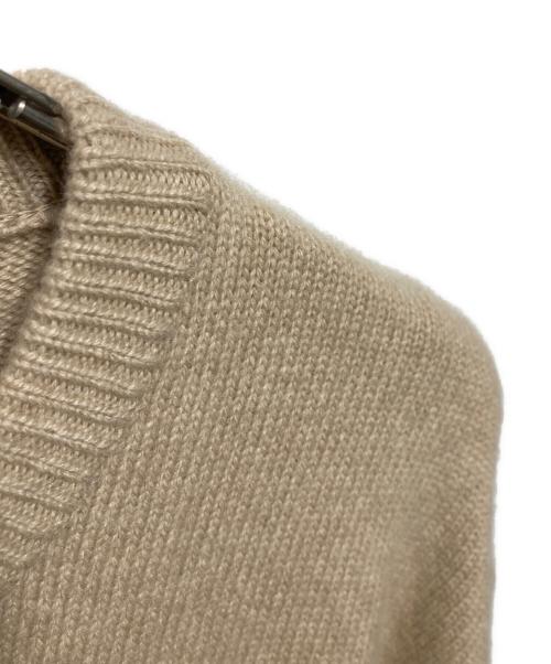 HERILL（ヘリル）HERILL (ヘリル) CASHMERE GOLDENCASH CREW ベージュ サイズ:2の古着・服飾アイテム