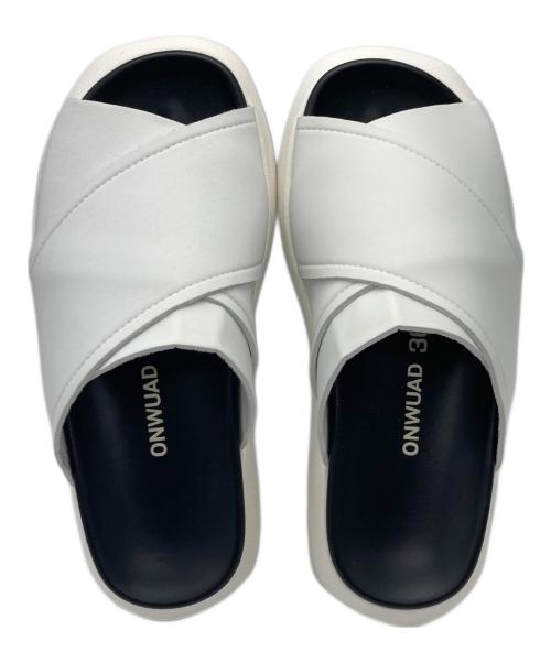 ONWUAD（オンウァッド）ONWUAD (オンウァッド) KRIS SLIDES SANDALS ホワイト サイズ:36の古着・服飾アイテム