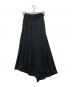 yohji yamamoto+noir (ヨウジヤマモトプリュスノアール) シルクラップスカート ブラック サイズ:3：11000円