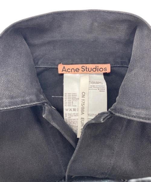 Acne studios（アクネ ストゥディオス）ACNE STUDIOS (アクネ ストゥディオス) コットン ツイル ジャケット ブラック サイズ:44の古着・服飾アイテム