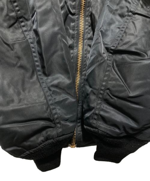 USAF（ユーエスエーエフ）USAF (ユーエスエーエフ) フライトジャケット ブラック サイズ:LARGE LONGの古着・服飾アイテム