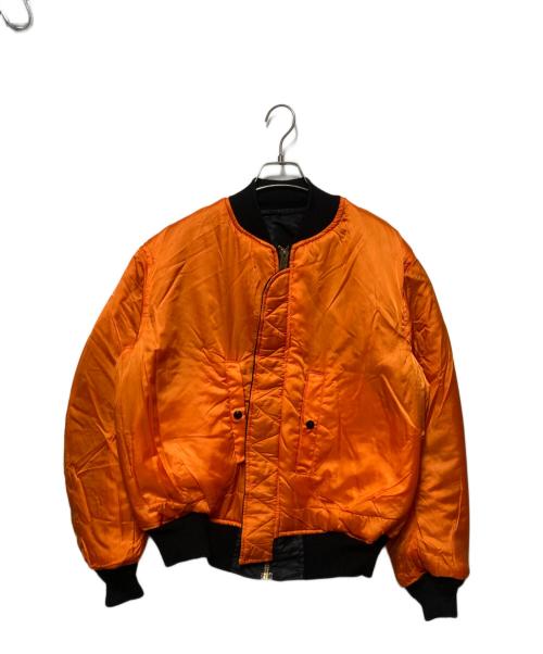 USAF（ユーエスエーエフ）USAF (ユーエスエーエフ) フライトジャケット ブラック サイズ:LARGE LONGの古着・服飾アイテム