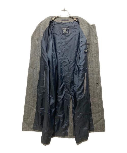 Burberry's（バーバリー）Burberry's (バーバリー) 90'Sウールカシミヤヘリンボーンウールコート グレー サイズ:無しの古着・服飾アイテム