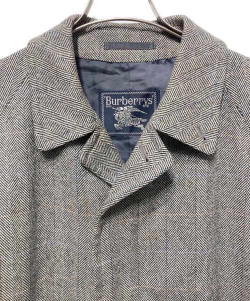 Burberry's（バーバリー）Burberry's (バーバリー) 90'Sウールカシミヤヘリンボーンウールコート グレー サイズ:無しの古着・服飾アイテム