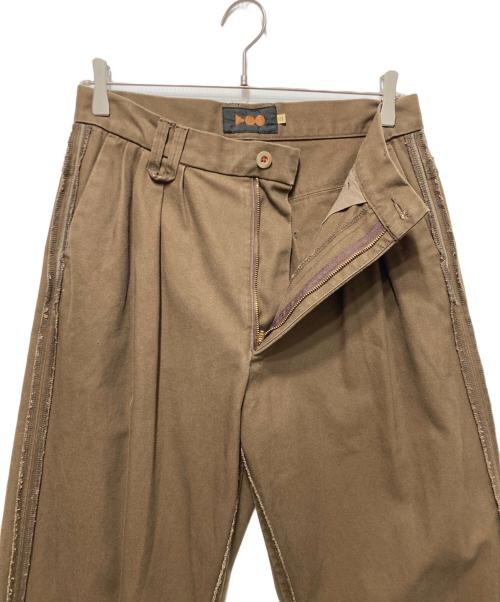 Voo（ボー）Voo (ボー) タックパンツ ブラウン サイズ:1の古着・服飾アイテム