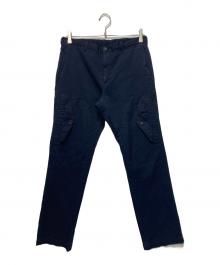 COMME des GARCONS HOMME（コムデギャルソン オム）の古着「ポリエステル縮絨フラップポケットデザインパンツ」｜ネイビー