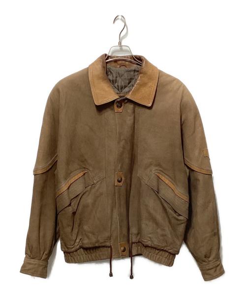 USED（ユーズド）USED (ユーズド) スエードブルゾン ブラウン サイズ:38の古着・服飾アイテム