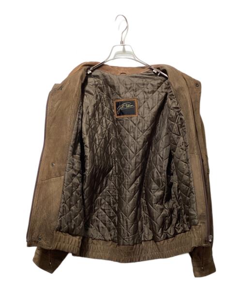 USED（ユーズド）USED (ユーズド) スエードブルゾン ブラウン サイズ:38の古着・服飾アイテム