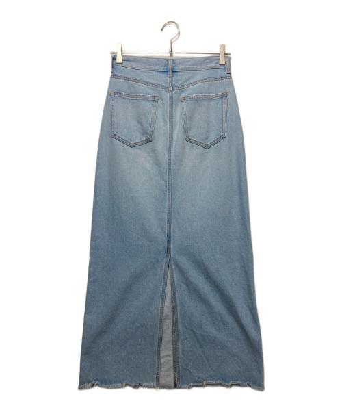 BLACK by moussy（ブラックバイマウジー）BLACK by moussy (ブラックバイマウジー) low rise straight skirt インディゴの古着・服飾アイテム