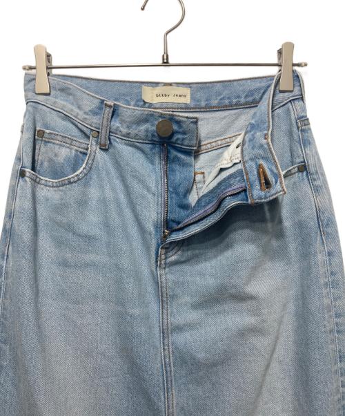 BLACK by moussy（ブラックバイマウジー）BLACK by moussy (ブラックバイマウジー) low rise straight skirt インディゴの古着・服飾アイテム