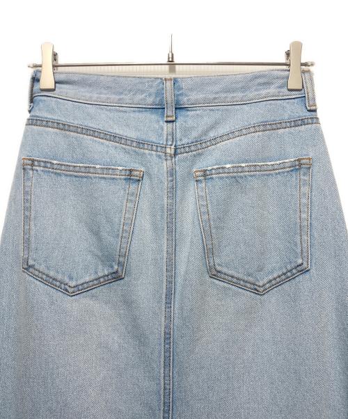 BLACK by moussy（ブラックバイマウジー）BLACK by moussy (ブラックバイマウジー) low rise straight skirt インディゴの古着・服飾アイテム