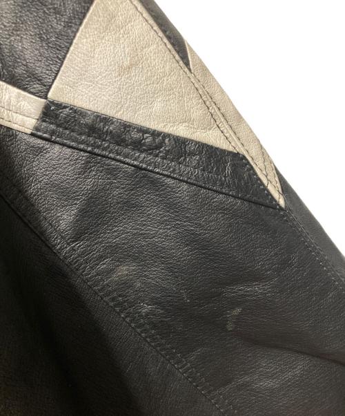 BURK`S BAY（バークズ ベイ）BURK`S BAY (バークズ ベイ) チェッカーフラッグレーシングジャケット ブラック サイズ:Lの古着・服飾アイテム