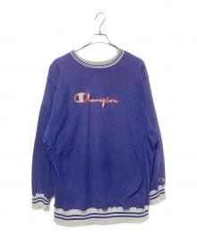 Champion（チャンピオン）の古着「90'sロゴスウェット」｜パープル