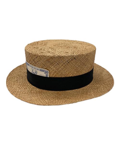 THE H.W.DOG&CO.（エイチダブリュードッグアンドコー）THE H.W.DOG&CO. (エイチダブリュードッグアンドコー) カンカン帽 ベージュの古着・服飾アイテム