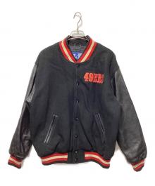STARTER（スターター）の古着「90Sバーシティジャケットスタジャン」｜ブラック