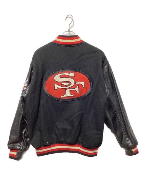 STARTER（スターター）STARTER (スターター) 90Sバーシティジャケットスタジャン ブラック サイズ:Ｌの古着・服飾アイテム