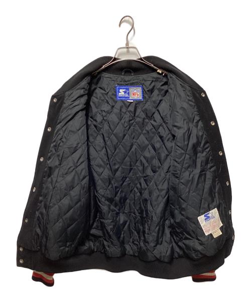 STARTER（スターター）STARTER (スターター) 90Sバーシティジャケットスタジャン ブラック サイズ:Ｌの古着・服飾アイテム