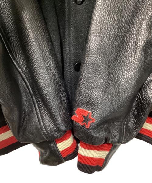 STARTER（スターター）STARTER (スターター) 90Sバーシティジャケットスタジャン ブラック サイズ:Ｌの古着・服飾アイテム