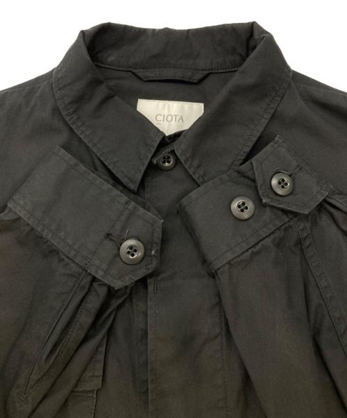 CIOTA（シオタ）CIOTA (シオタ) スビンウェザー ジャングルファティーグジャケット ブラック サイズ:5の古着・服飾アイテム