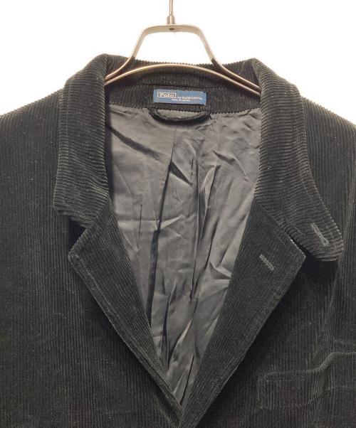 POLO RALPH LAUREN（ポロ・ラルフローレン）POLO RALPH LAUREN (ポロ・ラルフローレン) ビッグサイズコーデュロイジャケット ブラック サイズ:2XLの古着・服飾アイテム