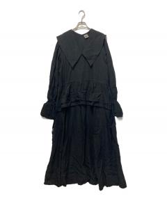 ヌードマサヒコマルヤマ レイヤードロングニット カットソー 黒　ブラック 中古・古着通販】nude:MASAHIKO MARUYAMA (ヌード：マサヒコマルヤマ