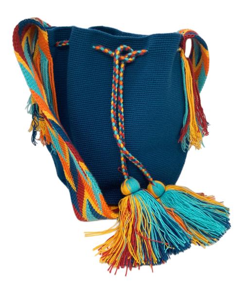 CHILA BAGS（チラバッグス）CHILA BAGS (チラバッグス) Caqueta Bag LARGE ブルーの古着・服飾アイテム