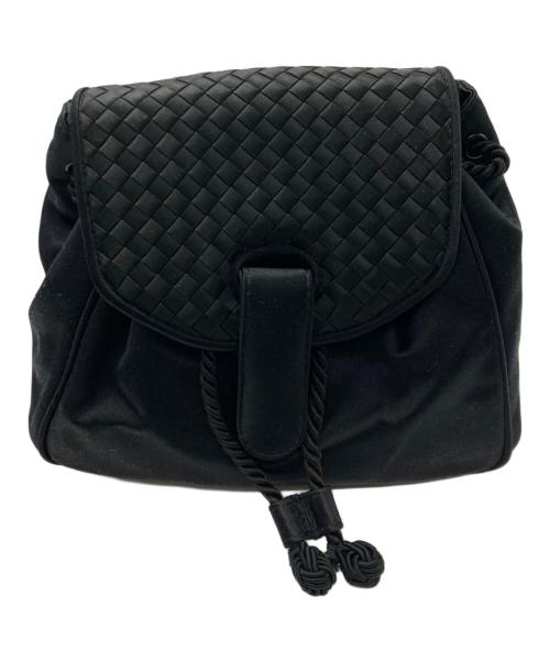 BOTTEGA VENETA（ボッテガベネタ）BOTTEGA VENETA (ボッテガベネタ) イントレチャート ミニ バックパック ブラックの古着・服飾アイテム