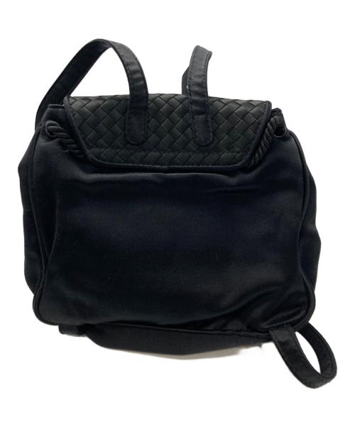 BOTTEGA VENETA（ボッテガベネタ）BOTTEGA VENETA (ボッテガベネタ) イントレチャート ミニ バックパック ブラックの古着・服飾アイテム