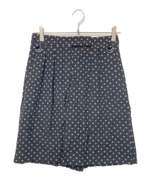 MaxMara（マックスマーラ）MaxMara (マックスマーラ) 総柄ハーフパンツ ブラック サイズ:40の古着・服飾アイテム