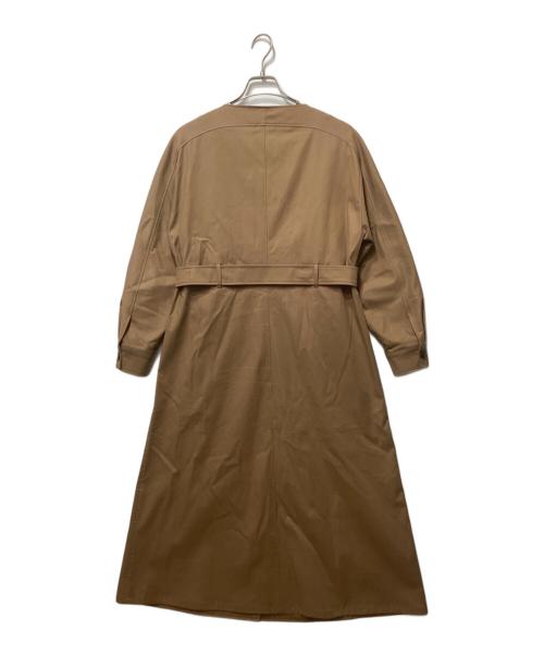 MaxMara（マックスマーラ）MaxMara (マックスマーラ) ドットボタン ドレス ブラウン サイズ:Lの古着・服飾アイテム
