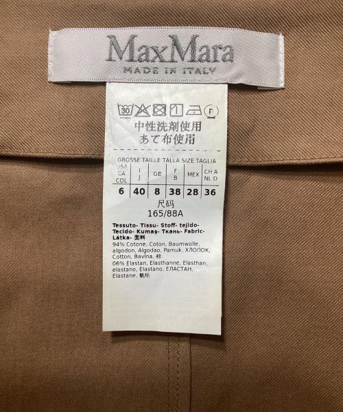 MaxMara（マックスマーラ）MaxMara (マックスマーラ) ドットボタン ドレス ブラウン サイズ:Lの古着・服飾アイテム