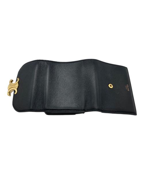CELINE（セリーヌ）CELINE (セリーヌ) スモールフラットウォレット ブラックの古着・服飾アイテム