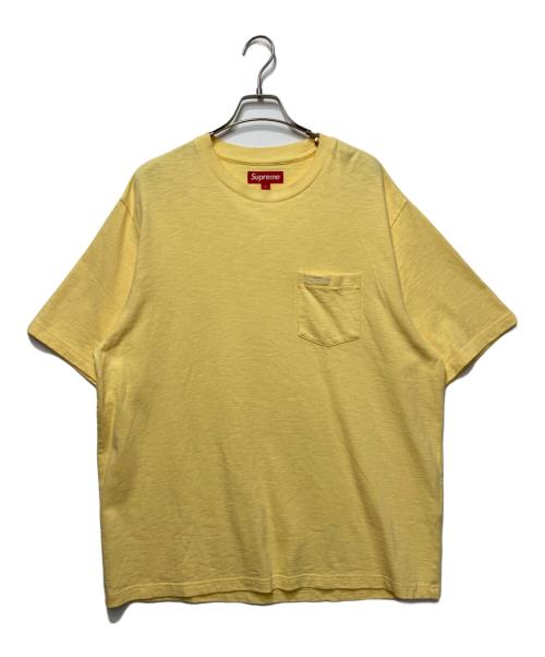SUPREME（シュプリーム）SUPREME (シュプリーム) 22SS Classic Logo Pocket Tee S/S イエロー サイズ:Lの古着・服飾アイテム