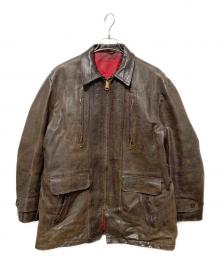 USED（ユーズド）の古着「60’S レザージャケット」｜ブラウン