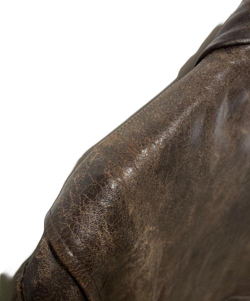 USED（ユーズド）USED (ユーズド) 60’S レザージャケット ブラウン サイズ:不明の古着・服飾アイテム