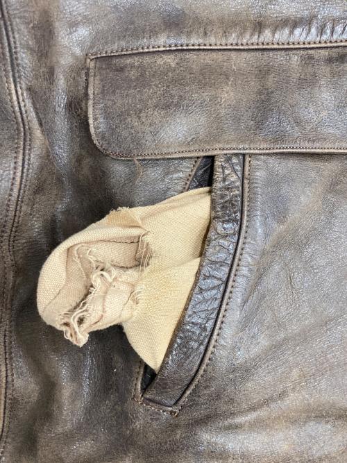 USED（ユーズド）USED (ユーズド) 60’S レザージャケット ブラウン サイズ:不明の古着・服飾アイテム