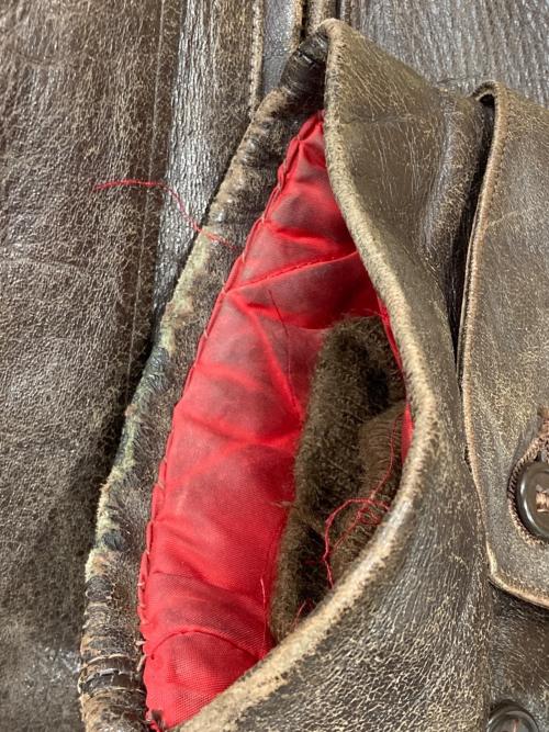 USED（ユーズド）USED (ユーズド) 60’S レザージャケット ブラウン サイズ:不明の古着・服飾アイテム